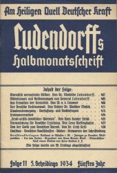 book Ludendorffs Halbmonatsschrift - Am heiligen Quell Deutscher Kraft