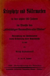 book Vernichtung der Freimaurerei - Teil 2 - Kriegshetze und Voelkermorden