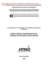 book Квантовая информатика. Лабораторный практикум. Учебное пособие