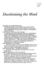 book Decolonising the mind : the politics of language in African literature