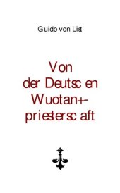 book Von der Deutschen Wuotanspriesterschaft