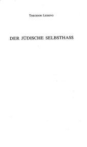 book Der Juedische Selbsthass