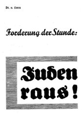 book Forderung der Stunde - Juden raus