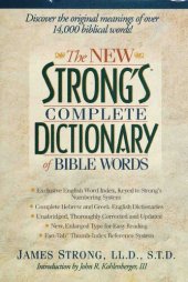 book The new Strong's complete dictionary of Bible words