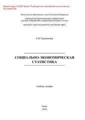 book Социально-экономическая статистика. Учебное пособие