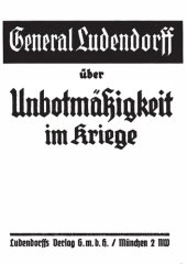 book Ueber Unbotmaessigkeit im Kriege