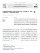 book Cryptodamages: Monetary value estimates of the air pollution and human health impacts of cryptocurrency mining