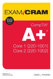 book Comptia A+ Core 1 (220-1001) and Core 2 (220-1002) Exam Cram