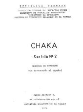 book Chaka. Cartilla № 2. Quechua de Ayacucho