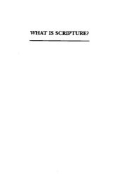 book What is scripture? : a comparative approach