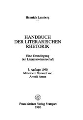 book Handbuch der literarischen Rhetorik : eine Grundlegung der Literaturwissenschaft