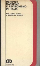 book Marxismo e revisionismo in Italia. Dalla «Critica sociale» al dibattito sul leninismo