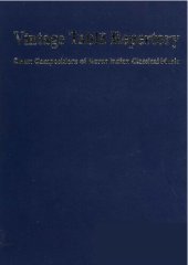 book Vintage Tabla Repertory: Drum Compositions of North Indian Classical Music