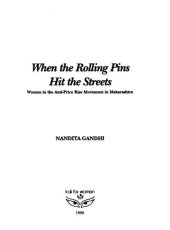 book When the rolling pins hit the streets : women in the anti-price rise movement in Maharashtra