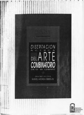 book Disertacion Acerca Del Arte Combinatorio