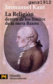 book La religión dentro de los límites de la mera razón