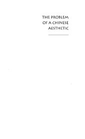 book The Problem of a Chinese Aesthetic