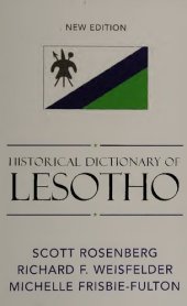 book Historical Dictionary of Lesotho