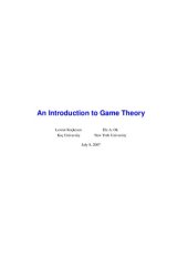 book An Introduction to Game Theory