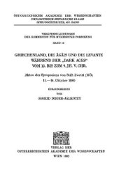 book Griechenland, die Ägäis und die Levante während der "Dark Ages" vom 12. bis zum 9. Jh. v. Chr: Akten des Symposions von Stift Zwettl (NÖ), 11-14. Oktober 1980