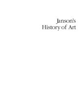 book Janson's History of Art. The western tradition