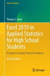 book Excel 2019 In Applied Statistics For High School Students: A Guide To Solving Practical Problems