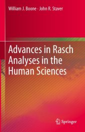 book Advances in Rasch Analyses in the Human Sciences