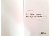 book A vida dos escravos no Rio de Janeiro (1808-1850)