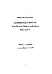 book Semiconductor material and device characterization_Solution manual