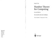 book 计算数论: Number Theory for Computing