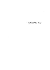 book Kafka's other trial : the letters to Felice