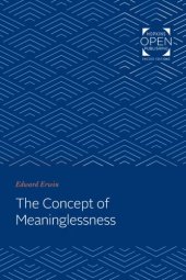 book The Concept of Meaninglessness