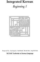 book Integrated Korean: Beginning 1