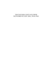 book The English-language press networks of East Asia, 1918-45