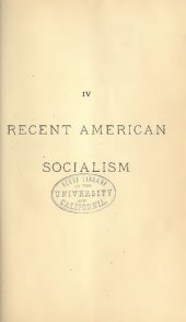 book Recent American Socialism