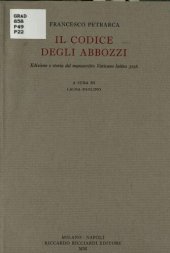 book Il Codice degli abbozzi : edizione e storia del manoscritto Vaticano latino 3196