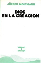 book Dios en la creación doctrina ecológica de la creación