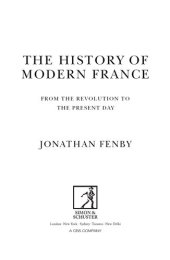 book The History of Modern France