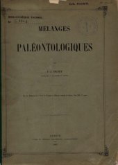 book Mélanges paléontologiques