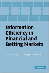 book Information Efficiency in Financial and Betting Markets