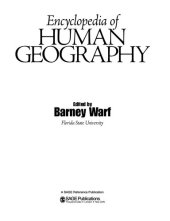 book Encyclopedia of Human Geography