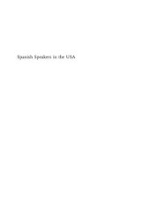 book Spanish Speakers in the USA