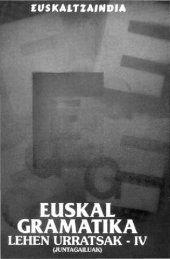 book Euskal gramatika. Lehen urratsak-IV (juntagailuak)