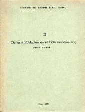 book Tierra y Población en el Perú (ss. XVIII-XIX)