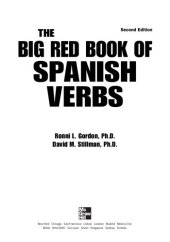 book The Big Red Book of Spanish Verbs, Second Edition