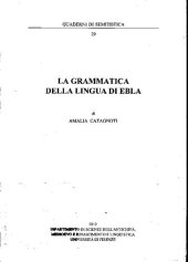 book La grammatica della lingua di Ebla