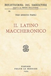 book Il latino maccheronico