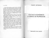 book Calculo econômico e formas de propriedade