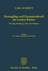 book Staatsgefüge und Zusammenbruch des zweiten Reiches. Der Sieg des Bürgers über den Soldaten