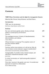 book TERF Wars: Feminism and the fight for transgender futures